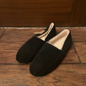 Emu black sheepskin slippers